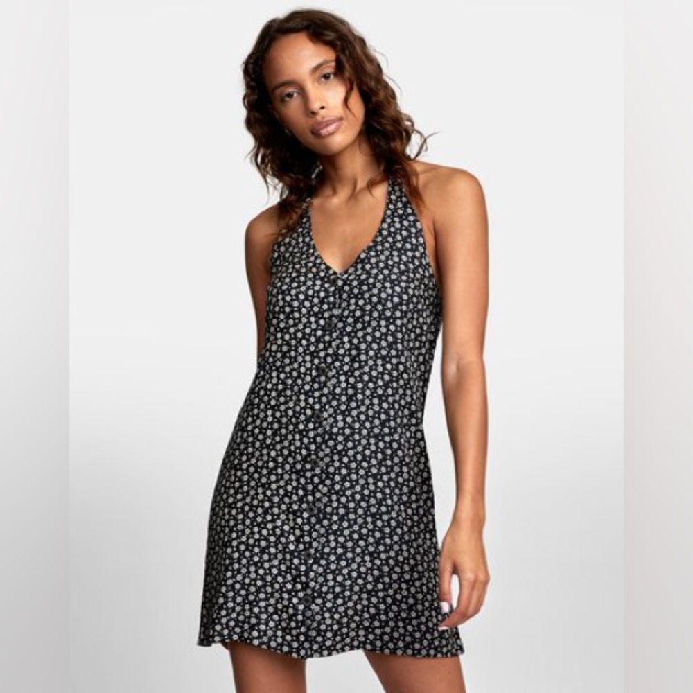 RVCA Halter Dress Mini Floral